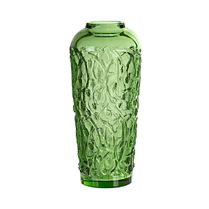 Lalique Mures Vase, Green