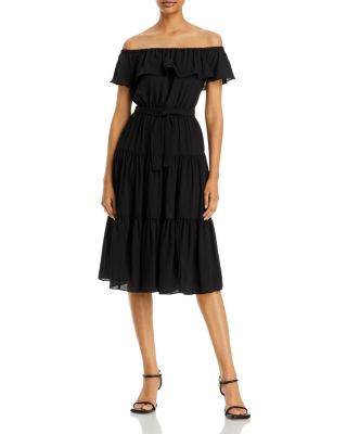 Michael kors off deals the shoulder dress