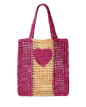 btb Los Angeles Sera Crystal Raffia Clutch