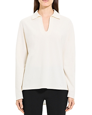 Theory Popover Long Sleeve Top