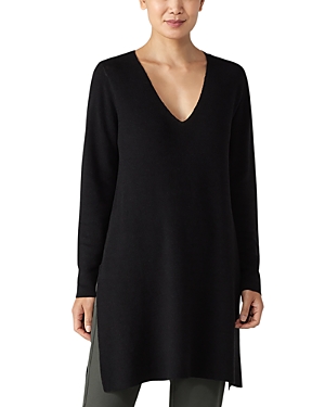 Eileen Fisher Cotton V Neck...