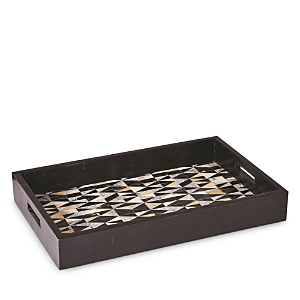 Global Views Brass Diamond Tray