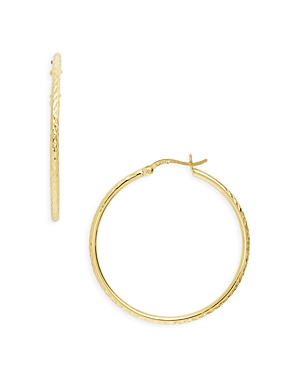 Argento Vivo Textured Hoop...