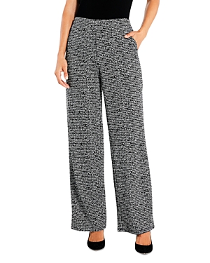 Nic+Zoe Etched Tweed Wide Leg...