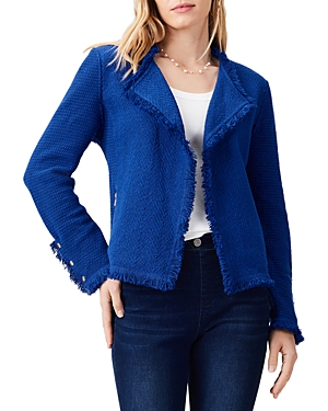 Nic+Zoe Fringe Mix Knit Jacket