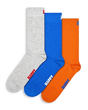 Happy Socks Solid Crew Socks,...