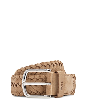 Boss Men's Woven Leather Belt