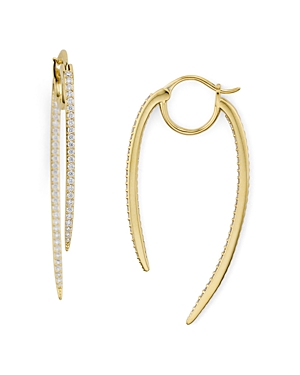 Nadri Curved Spike Hoop...