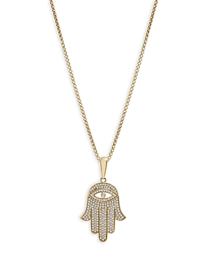 Bloomingdale's Men's Diamond Hamsa Pendant in 14K Yellow Gold, 0.50 ct. t.w. - 100% Exclusive