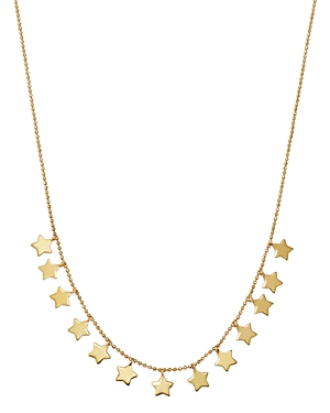 Moon & Meadow Star Frontal Necklace in 14K Yellow Gold, 17 - 100% Exclusive