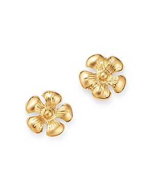 Moon & Meadow Daisy Stud Earrings in 14K Yellow Gold