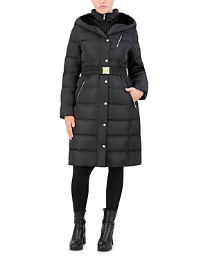 Cole Haan Belted Puffer Coat