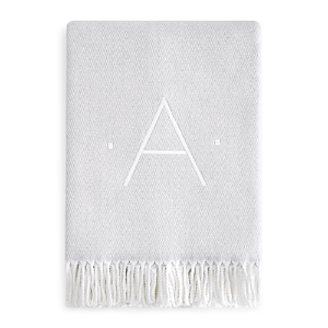 Matouk Monogrammed Pezzo Throw