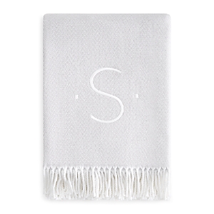 Matouk Monogrammed Pezzo Throw