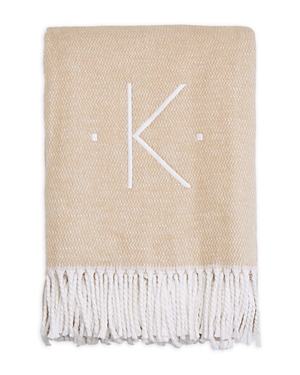 Matouk Monogrammed Pezzo Throw