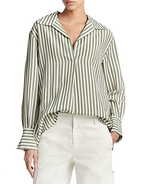 Vince Coast Striped V Neck...