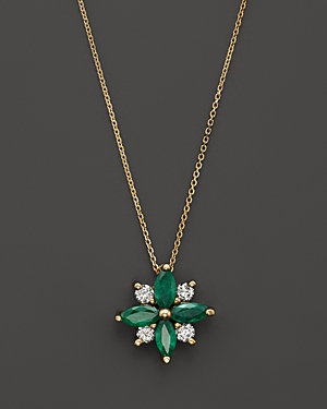 Emerald and Diamond Flower...