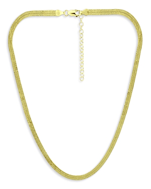 Aqua Herringbone Chain Collar...