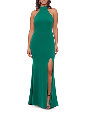 AQUA Mikado Strapless Midi Gown - 100% Exclusive