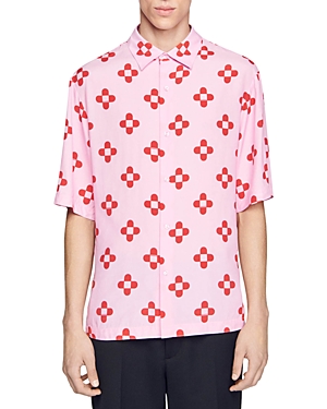 Sandro Printed Short Sleeve...