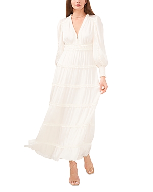 CeCe Ruffle Trim Maxi Dress