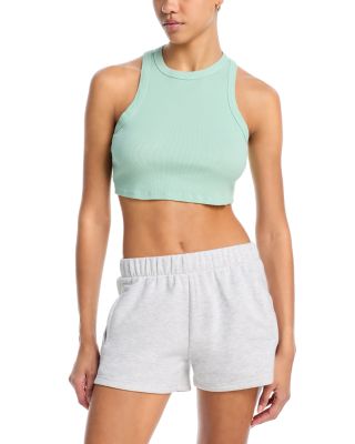 Aqua Rosie Cropped Racerback...