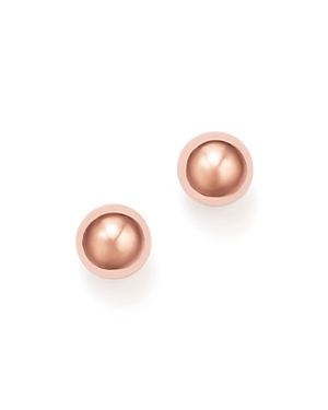 14K Rose Gold Ball Stud...