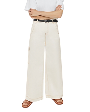 Whistles Wide Leg Cargo Jeans...