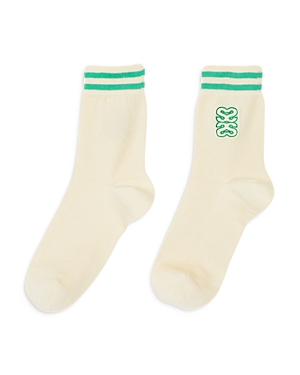 Sandro Balie Ribbed Logo Socks