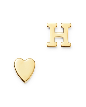 Zoe Lev 14K Yellow Gold Heart...