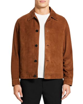 Theory Patterson Leather Trucker Jacket 