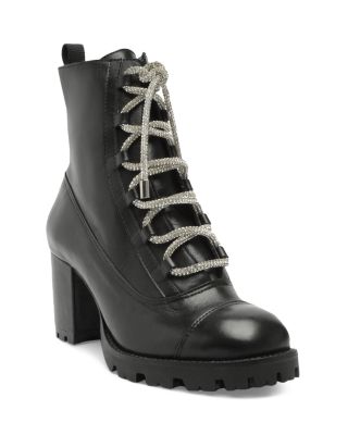 Schutz Women s Kaile Lace Up Lug High Heel Boots 110.71