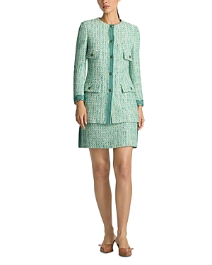 St. John Metallic Tweed Jacket