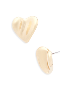 Aqua Heart Stud Earrings in...