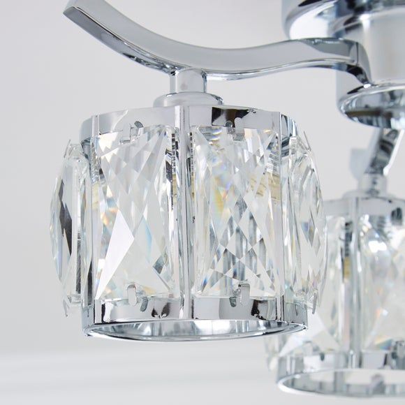 Smithson 3 light sale chrome ceiling fitting