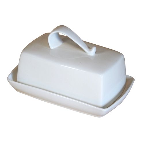 Pausa Butter Dish White