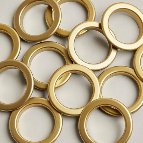 Pack of 12 Eyelet Rings Gold