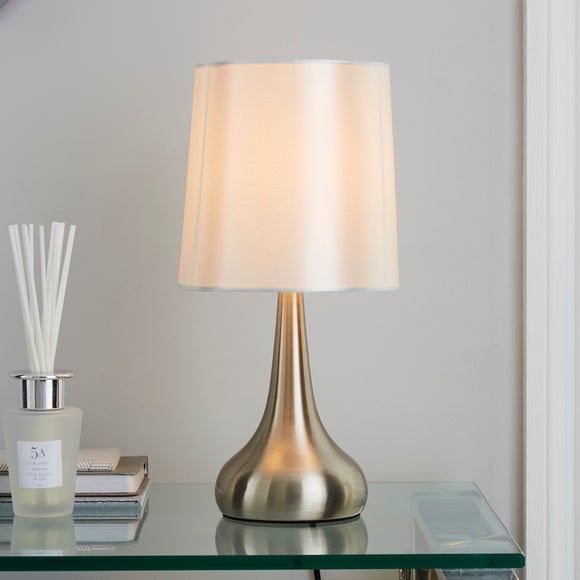 lasse integrated led touch dimmable table lamp