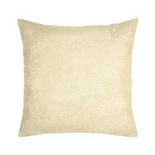 Chenille Spot Cushion Cream