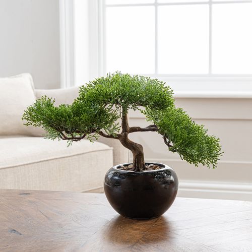 Artificial Bonsai Tree Green...