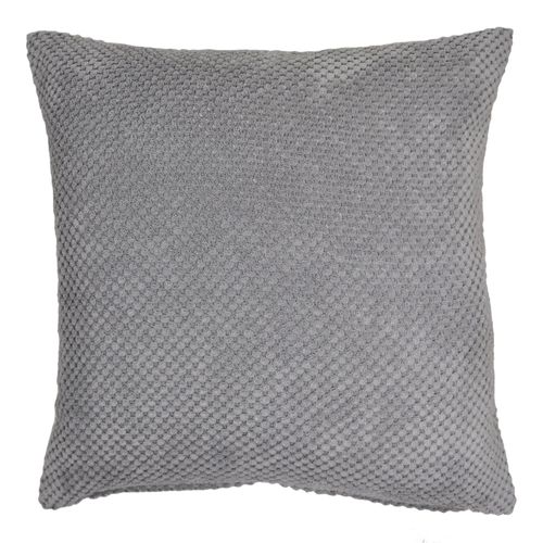 Chenille Spot Cushion Grey