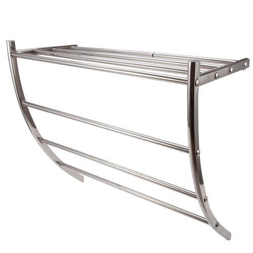 Shelf Towel Rail Silver