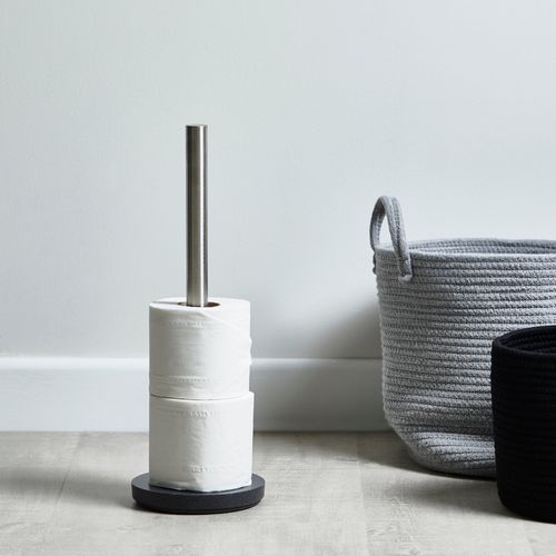 Grey Resin Toilet Roll Holder...