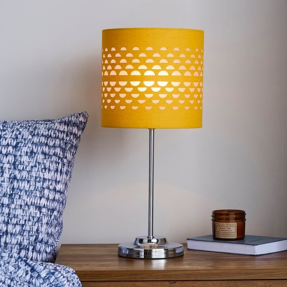 ochre floor lamp shade