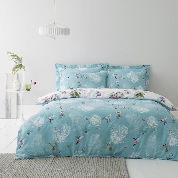 dorma winchester jacquard duck egg duvet cover