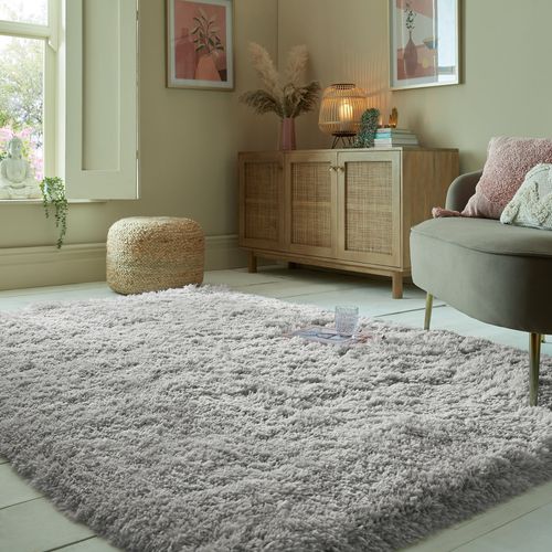 Polar Shaggy Rug Cream