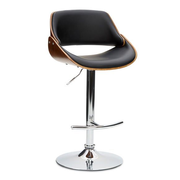 Piso Adjustable PU Bar Stool Brown White Compare Port