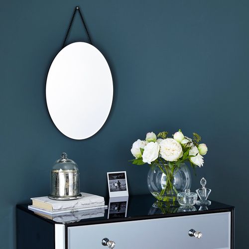 Hanging Oval Wall Mirror,...