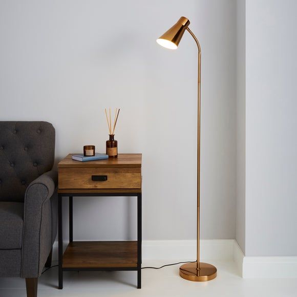 Bronson natural shop floor lamp