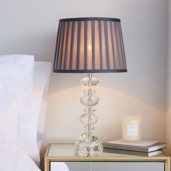Dorma Cassali Lotus Flower Crystal Table Lamp Clear Compare Port